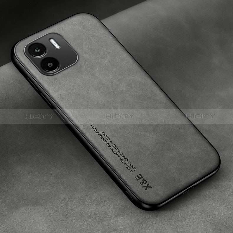 Custodia Lusso Pelle Cover DY2 per Xiaomi Redmi A1 Grigio