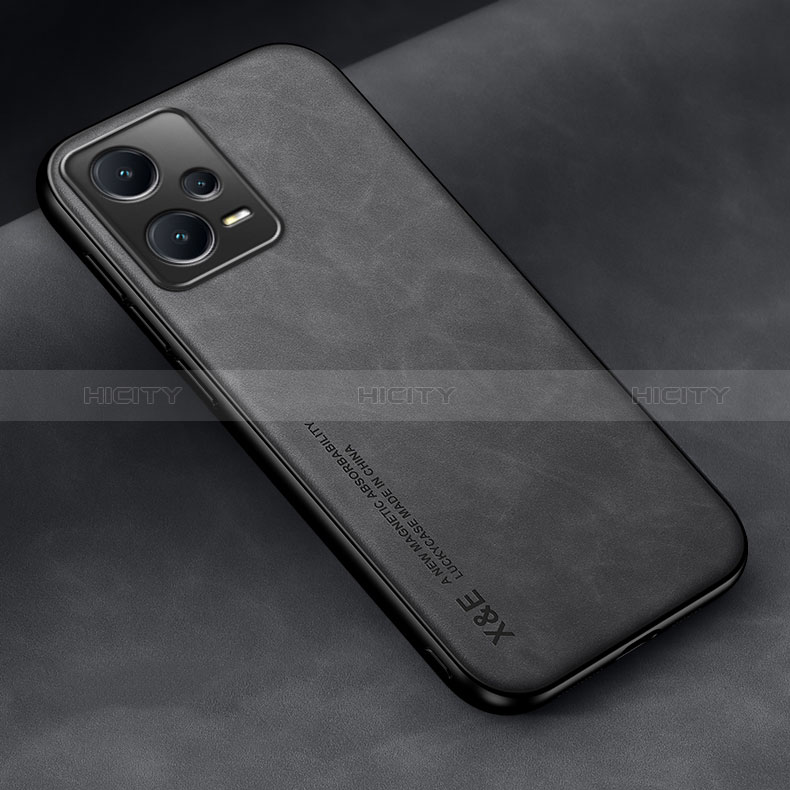 Custodia Lusso Pelle Cover DY2 per Xiaomi Redmi Note 12 Pro 5G Nero