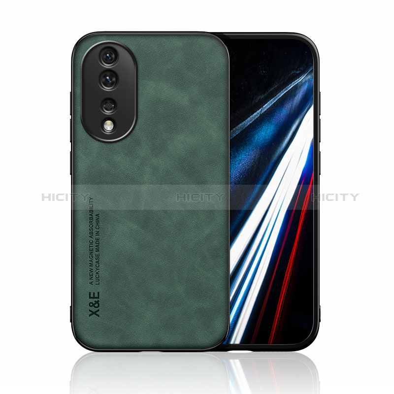 Custodia Lusso Pelle Cover DY3 per Huawei Honor 80 5G Verde