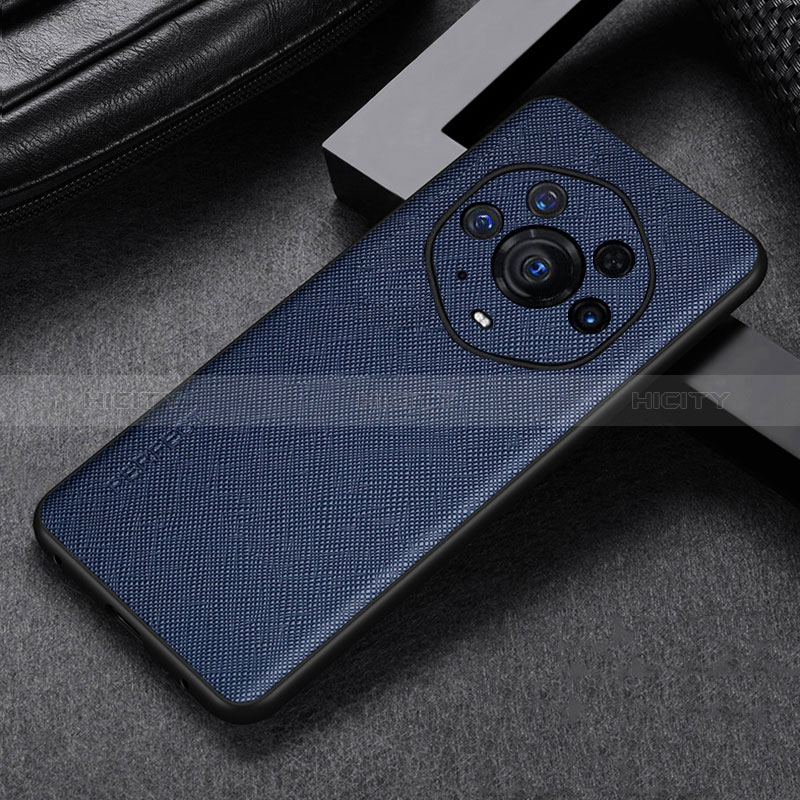 Custodia Lusso Pelle Cover GS1 per Huawei Honor Magic3 Pro+ Plus 5G Blu