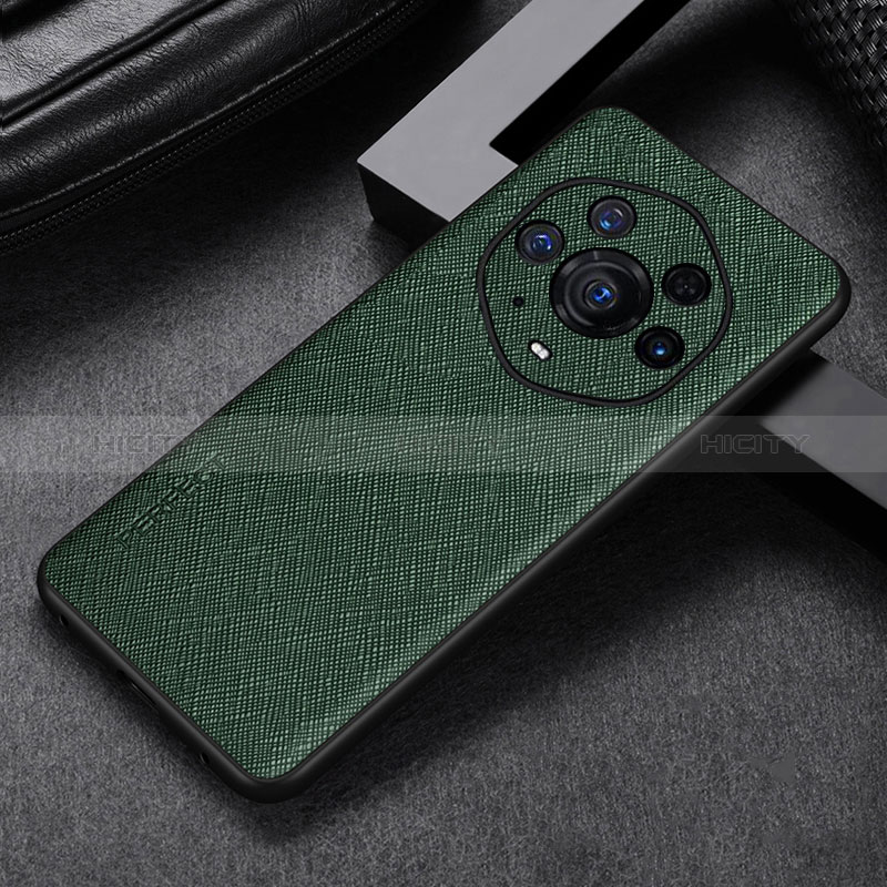 Custodia Lusso Pelle Cover GS1 per Huawei Honor Magic3 Pro+ Plus 5G Verde