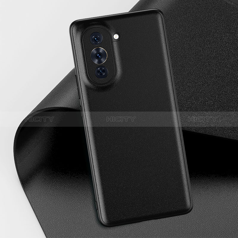 Custodia Lusso Pelle Cover GS1 per Huawei Nova 10 Pro Nero