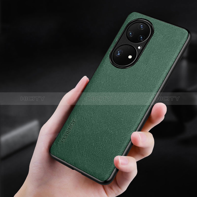 Custodia Lusso Pelle Cover GS1 per Huawei P50 Pro