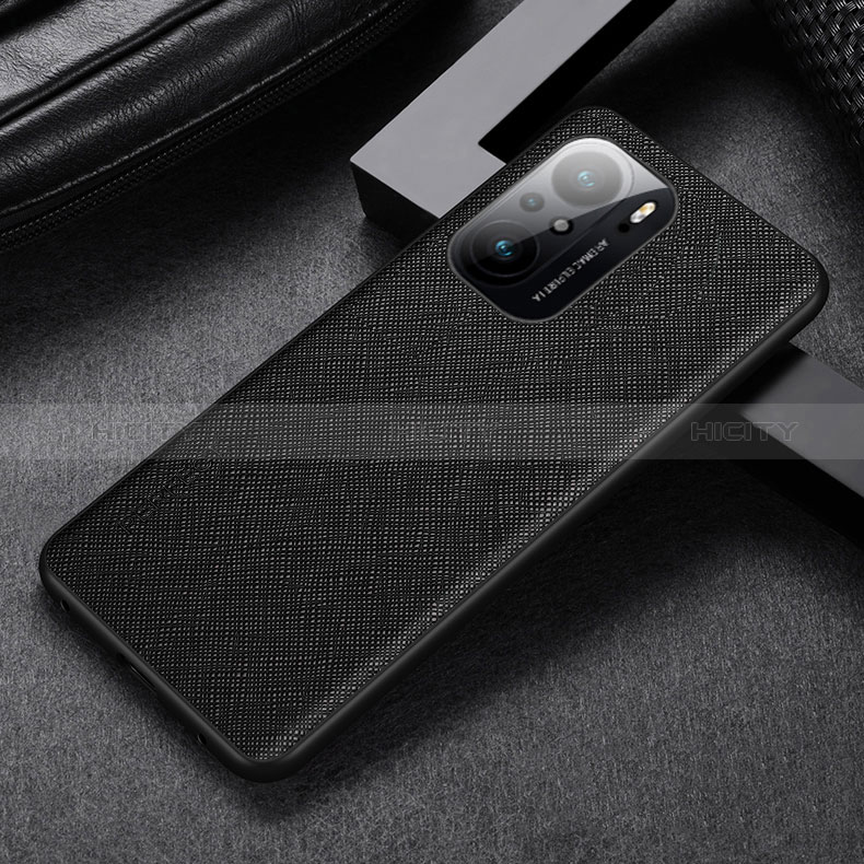 Custodia Lusso Pelle Cover GS1 per Xiaomi Redmi K40 Pro 5G Nero