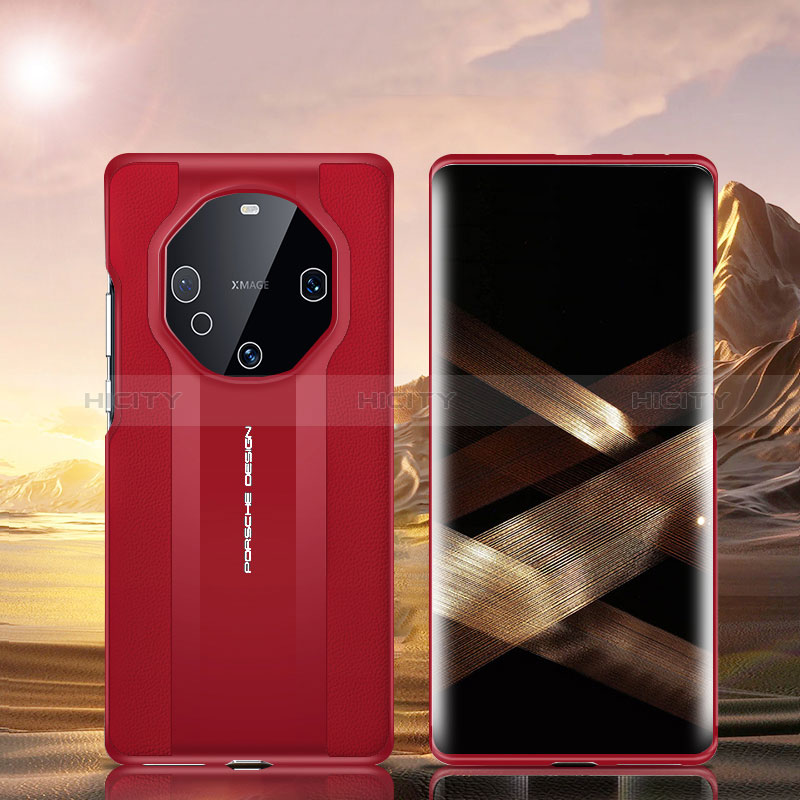 Custodia Lusso Pelle Cover GS2 per Huawei Mate 60 Pro Rosso