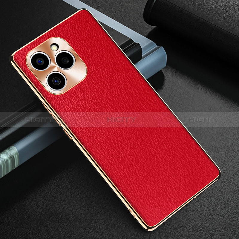 Custodia Lusso Pelle Cover GS3 per Huawei Honor 60 SE 5G Rosso