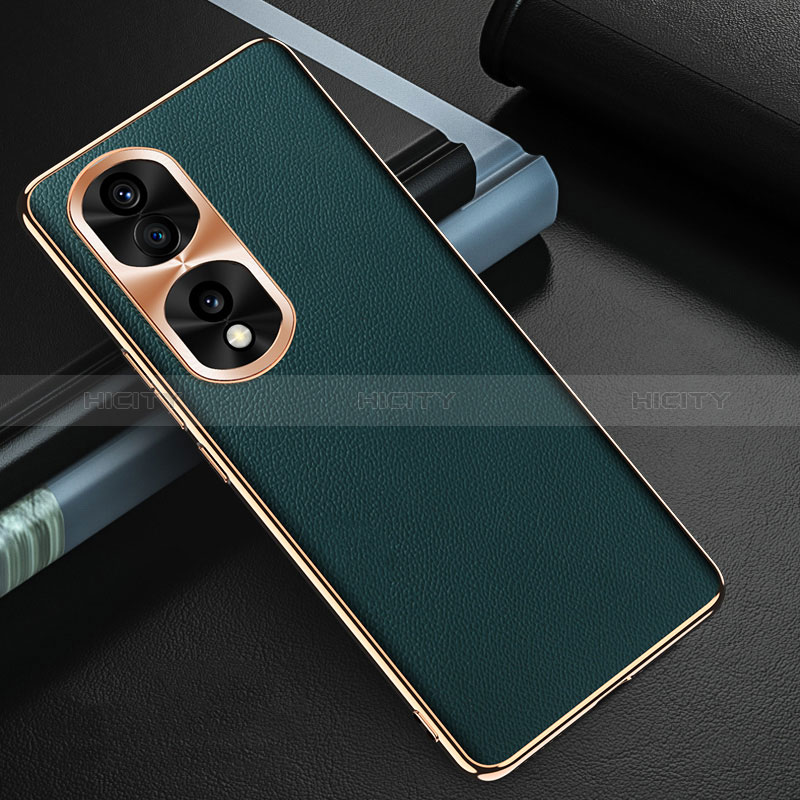 Custodia Lusso Pelle Cover GS3 per Huawei Honor 70 Pro 5G Verde