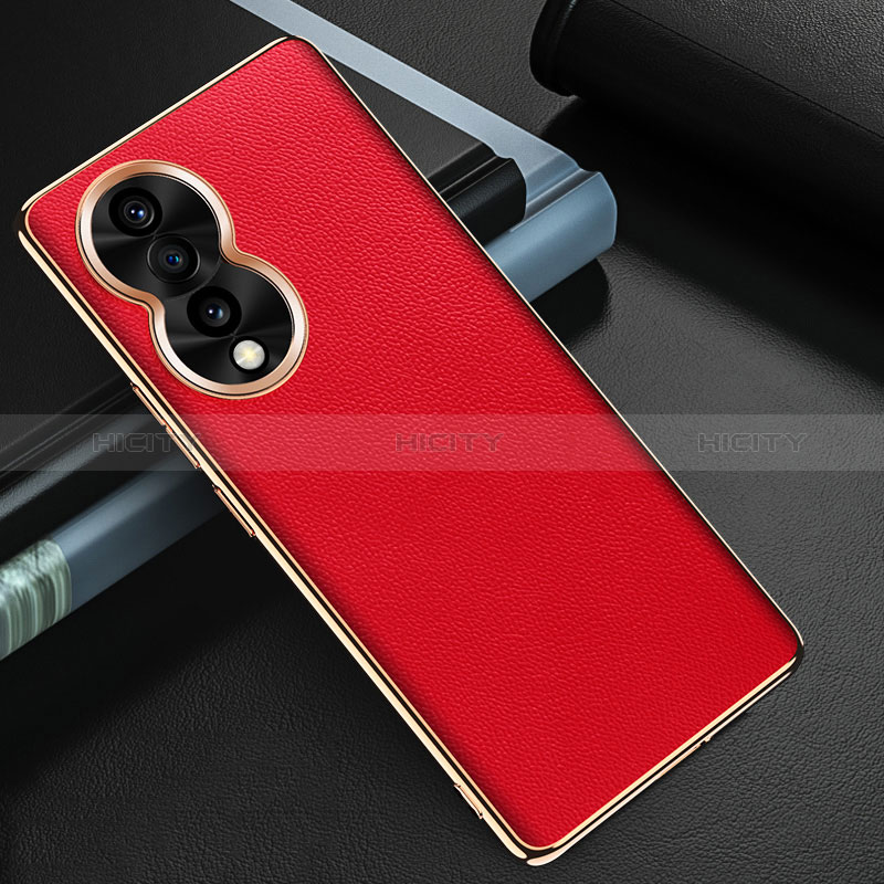 Custodia Lusso Pelle Cover GS3 per Huawei Honor 80 5G Rosso