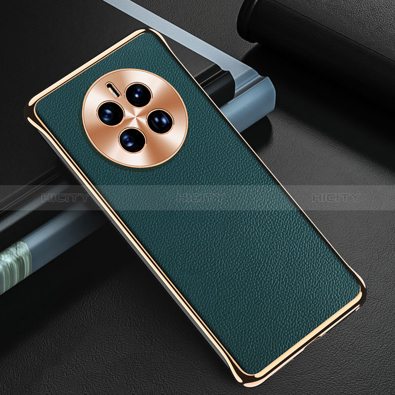 Custodia Lusso Pelle Cover GS3 per Huawei Mate 50 Verde