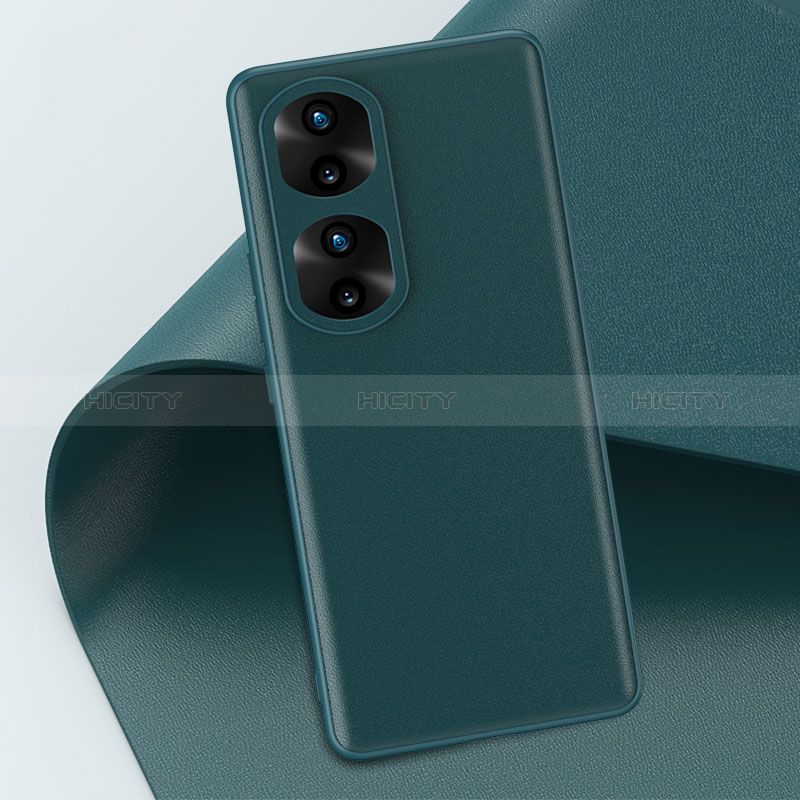 Custodia Lusso Pelle Cover GS4 per Huawei Honor 70 Pro 5G Verde