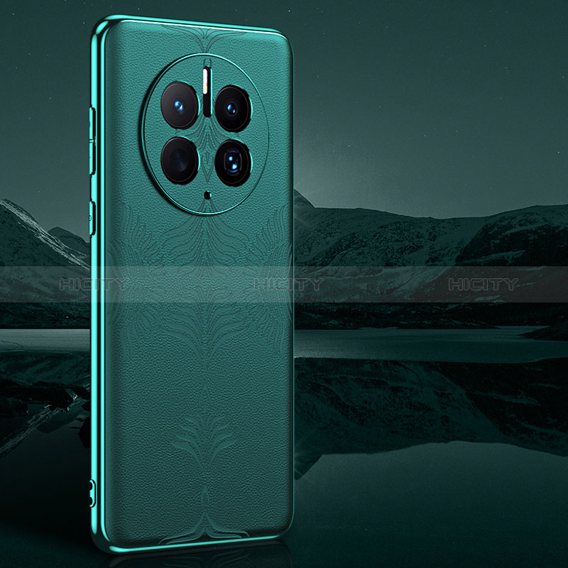 Custodia Lusso Pelle Cover GS4 per Huawei Mate 50 Pro Verde