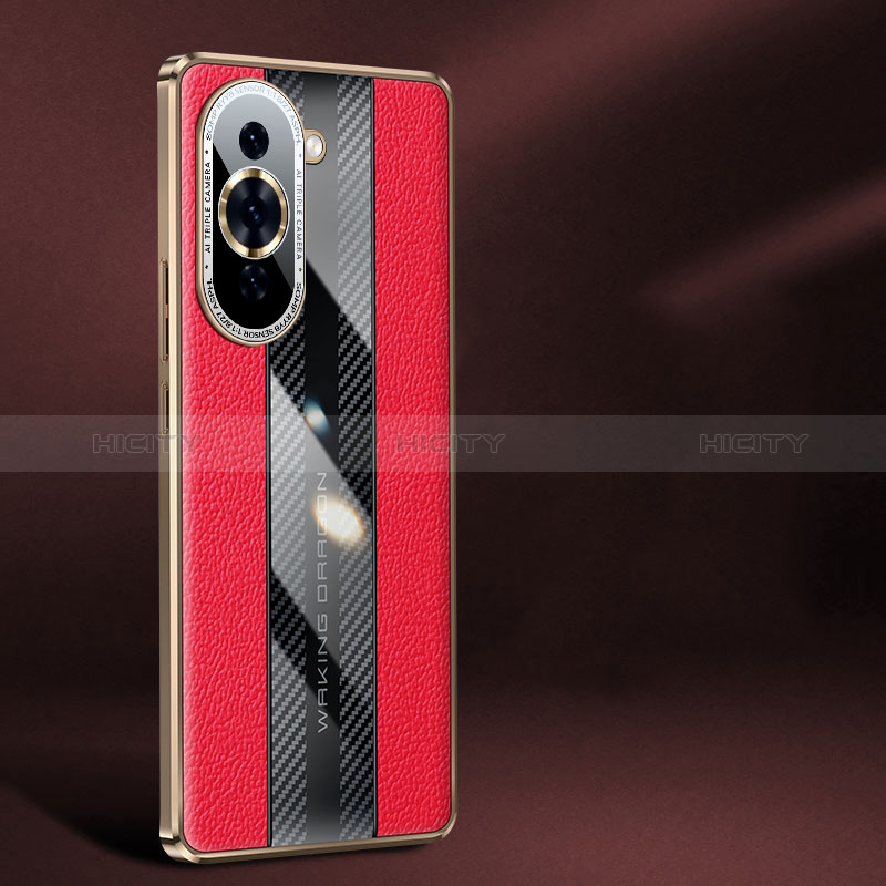 Custodia Lusso Pelle Cover JB1 per Huawei Nova 10 Pro Rosso