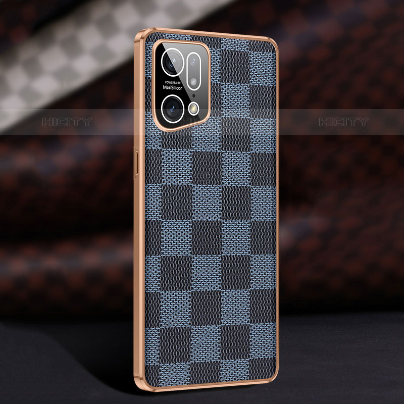 Custodia Lusso Pelle Cover JB1 per Oppo Find X5 Pro 5G