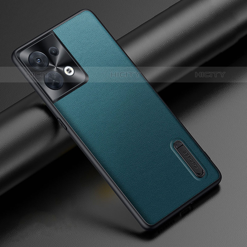 Custodia Lusso Pelle Cover JB1 per Oppo Reno9 Pro 5G Verde