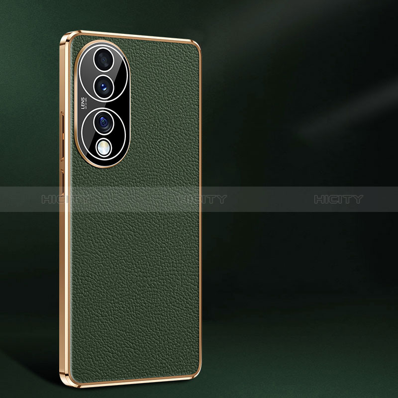 Custodia Lusso Pelle Cover JB2 per Huawei Honor 70 5G Verde