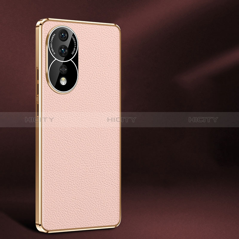 Custodia Lusso Pelle Cover JB2 per Huawei Honor 80 5G Rosa