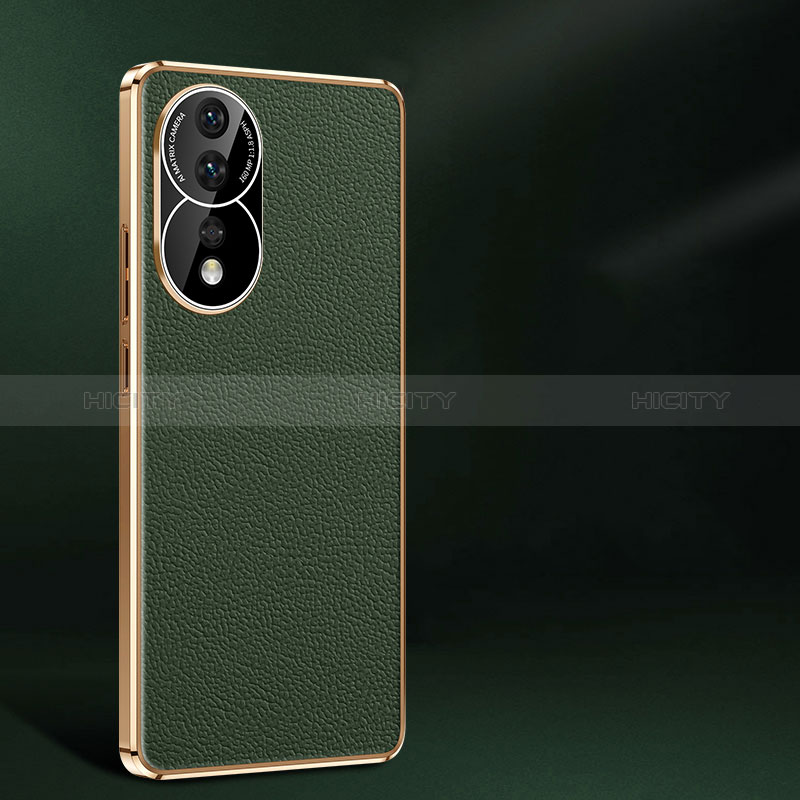 Custodia Lusso Pelle Cover JB2 per Huawei Honor 80 5G Verde