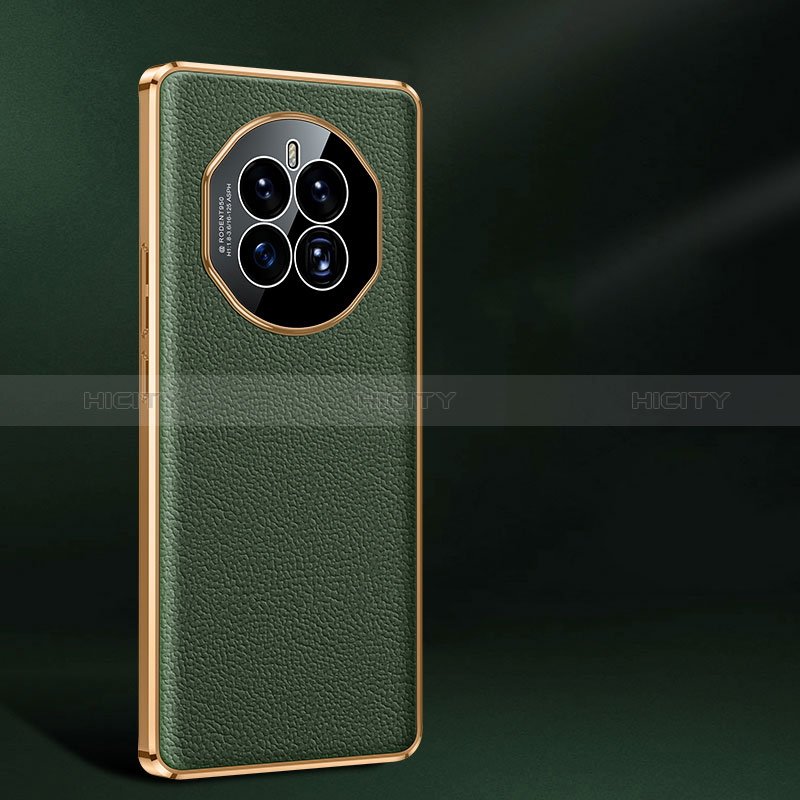 Custodia Lusso Pelle Cover JB2 per Huawei Mate 50 Verde