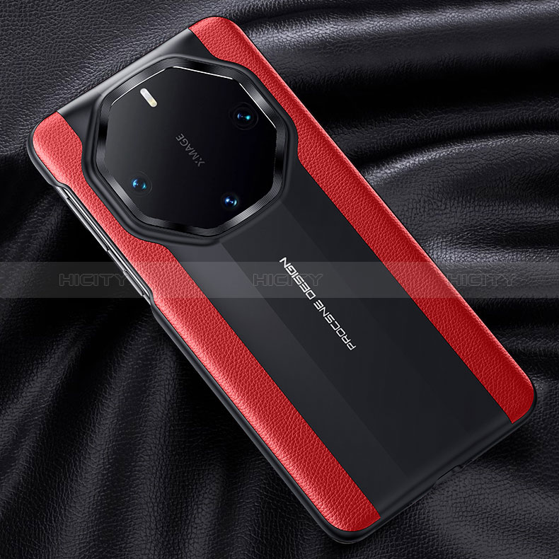 Custodia Lusso Pelle Cover JB2 per Huawei Mate 60 RS Ultimate Rosso