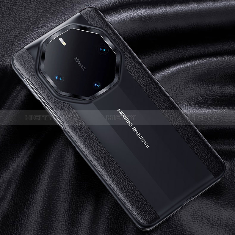 Custodia Lusso Pelle Cover JB3 per Huawei Mate 60 RS Ultimate Nero