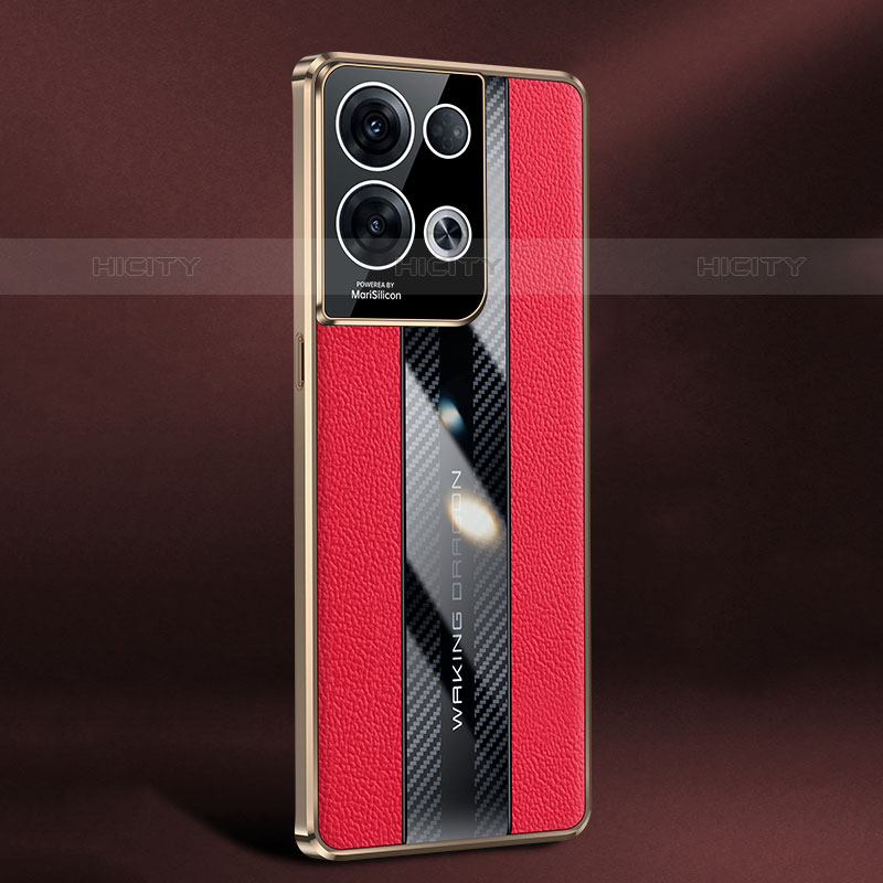 Custodia Lusso Pelle Cover JB3 per Oppo Reno8 Pro 5G Rosso