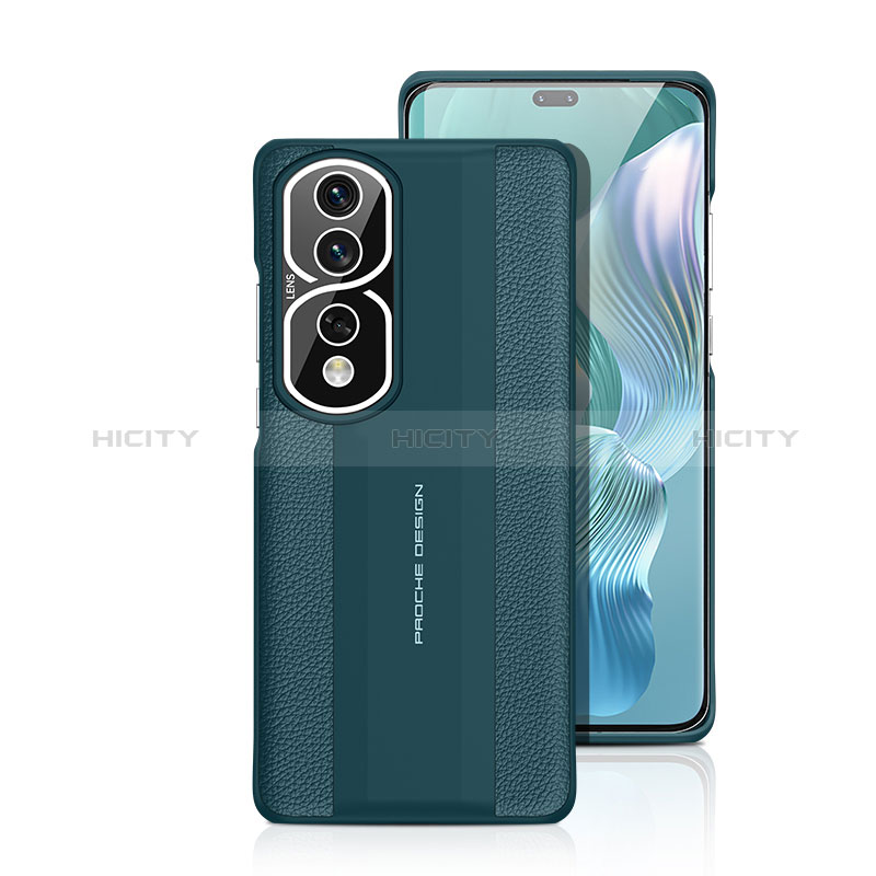 Custodia Lusso Pelle Cover JB5 per Huawei Honor 80 Pro 5G Verde