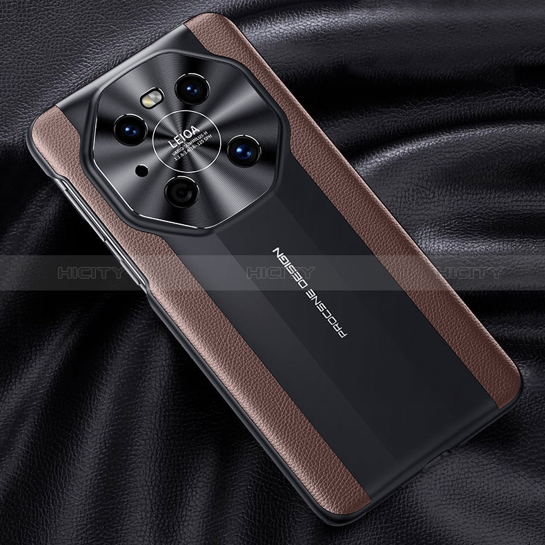 Custodia Lusso Pelle Cover JB5 per Huawei Mate 40 Pro Marrone