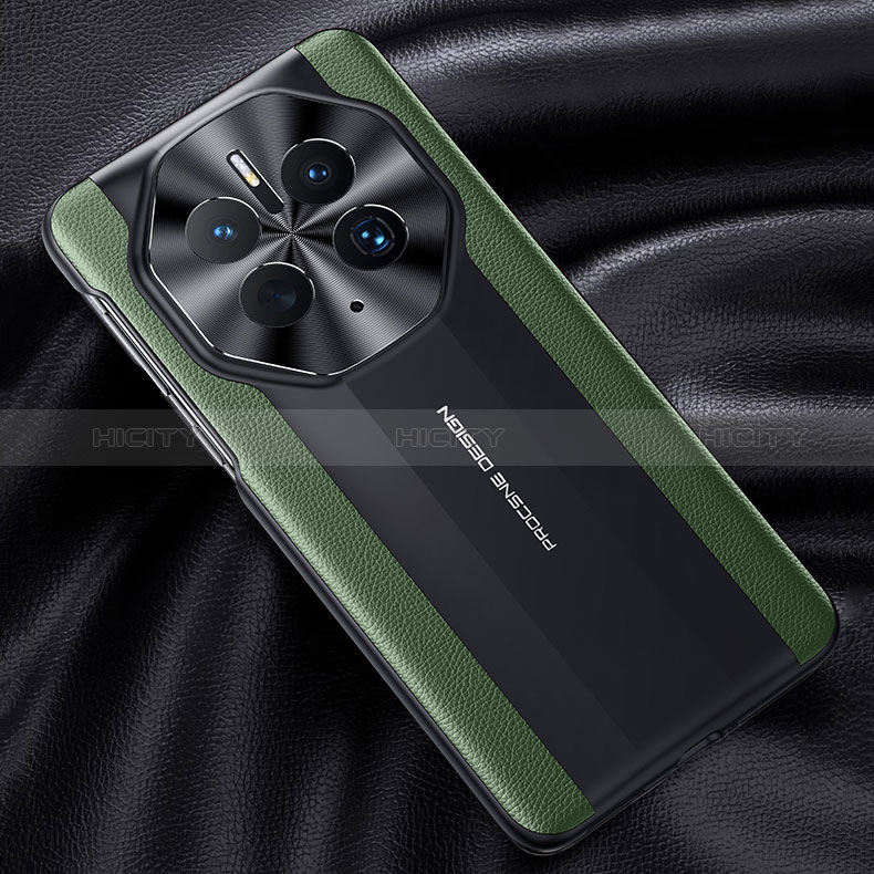 Custodia Lusso Pelle Cover JB6 per Huawei Mate 50 Verde