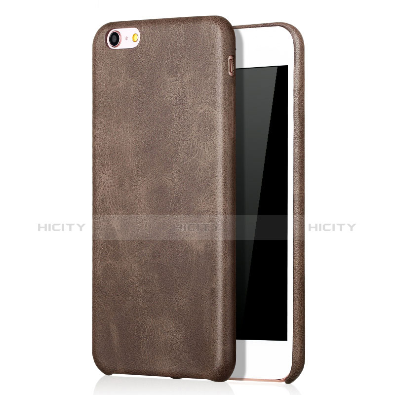 Custodia Lusso Pelle Cover L01 per Apple iPhone 6S Marrone