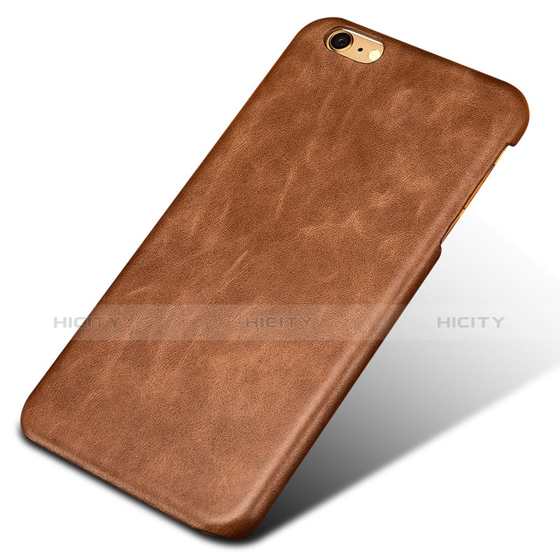 Custodia Lusso Pelle Cover L01 per Apple iPhone 6S Plus Marrone