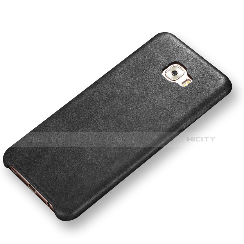 Custodia Lusso Pelle Cover L01 per Samsung Galaxy C5 Pro C5010 Nero