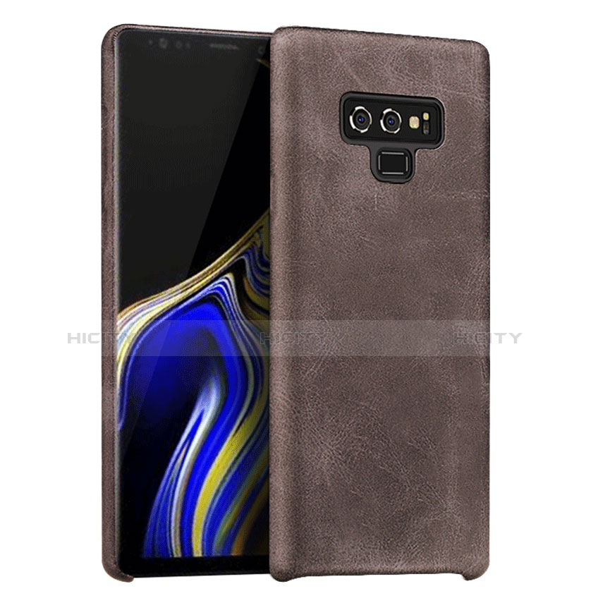 Custodia Lusso Pelle Cover L01 per Samsung Galaxy Note 9 Marrone