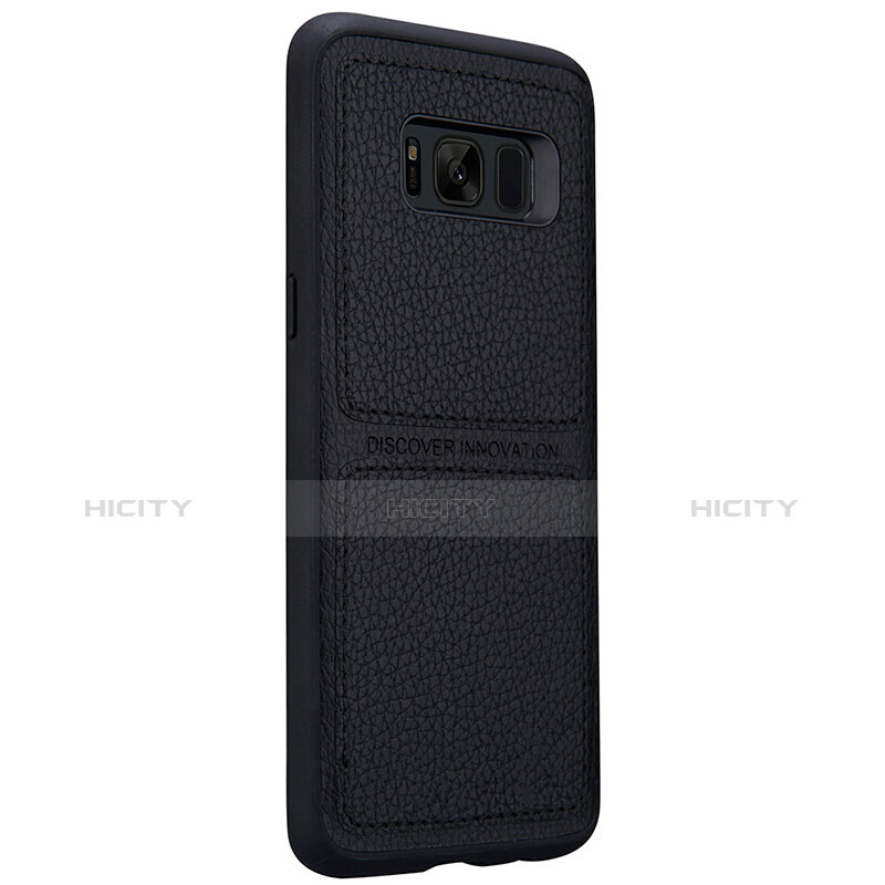 Custodia Lusso Pelle Cover L01 per Samsung Galaxy S8 Nero