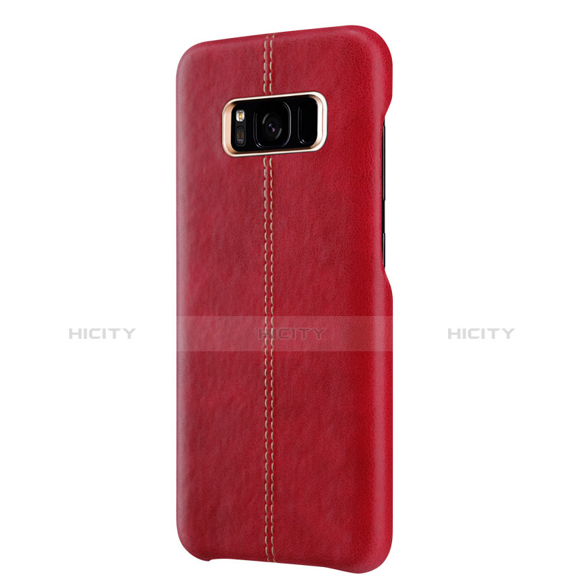 Custodia Lusso Pelle Cover L01 per Samsung Galaxy S8 Rosso