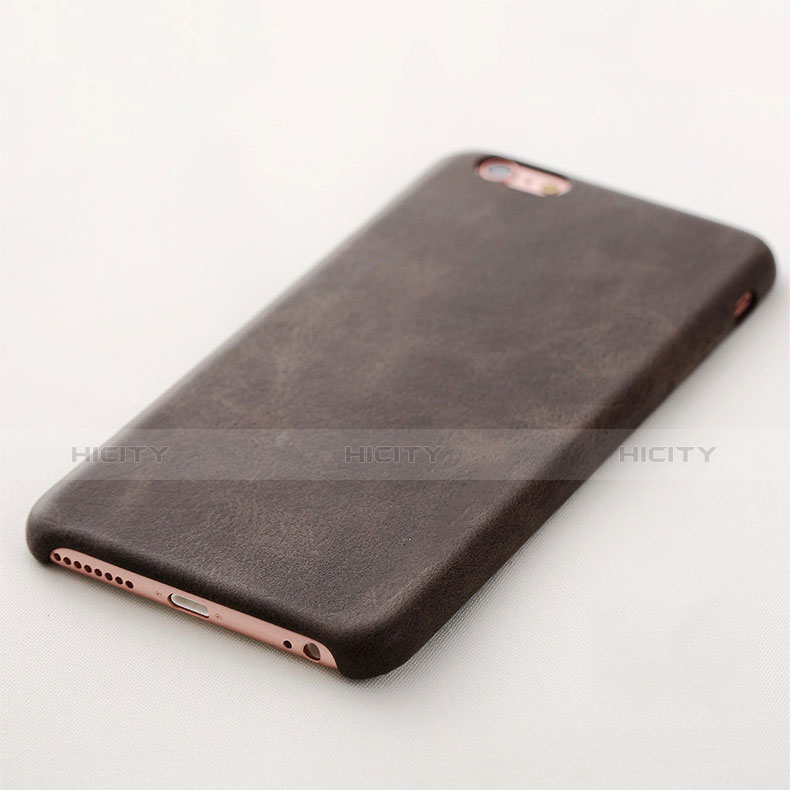 Custodia Lusso Pelle Cover L02 per Apple iPhone 6 Plus Marrone