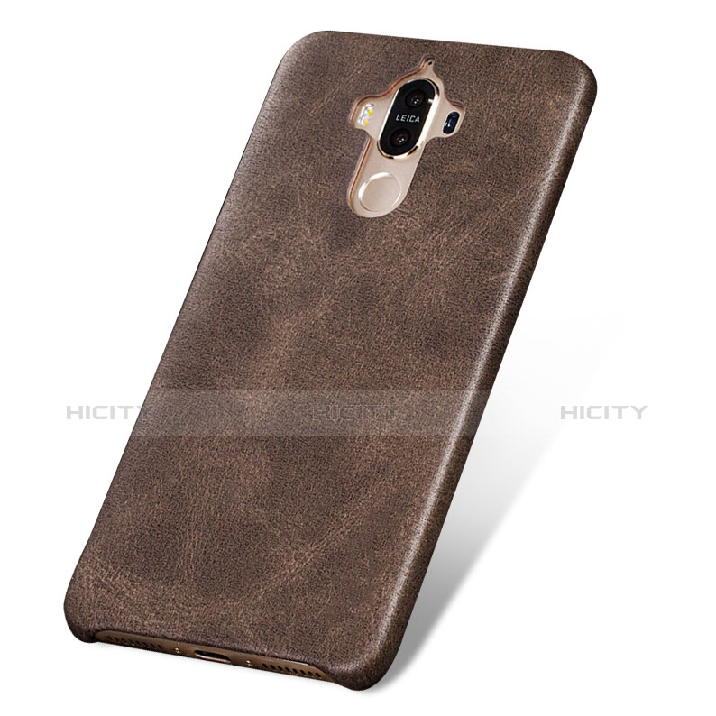 Custodia Lusso Pelle Cover L02 per Huawei Mate 9 Marrone