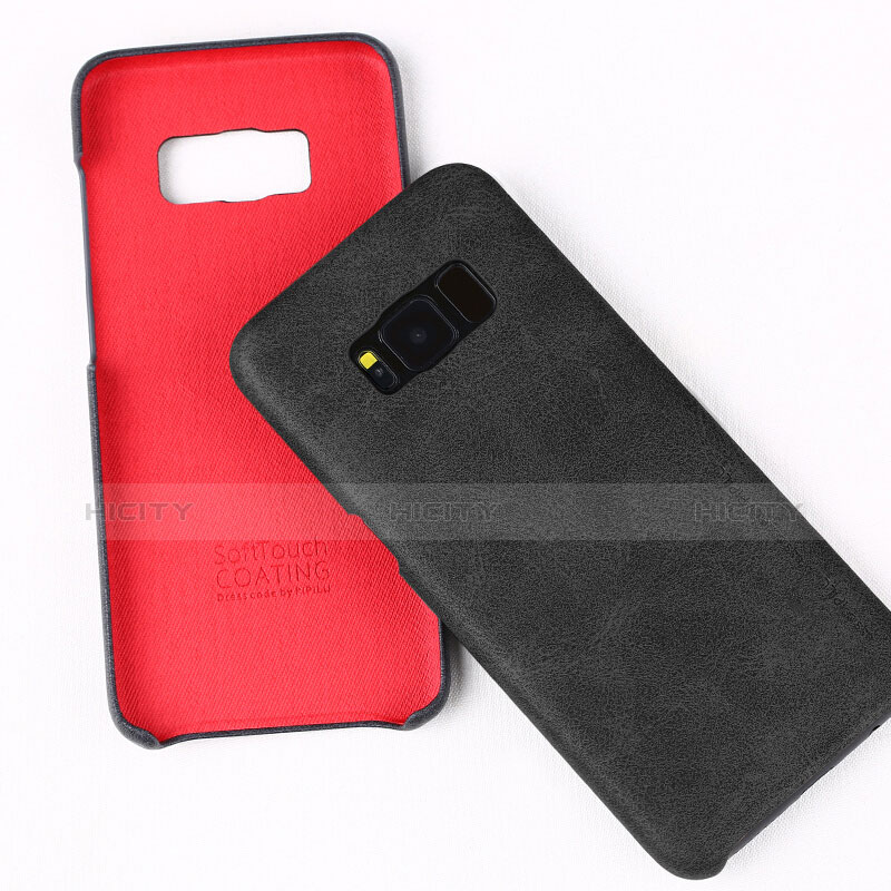 Custodia Lusso Pelle Cover L02 per Samsung Galaxy S8 Nero