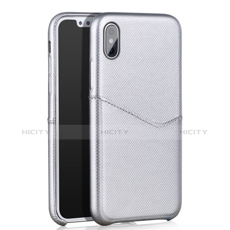 Custodia Lusso Pelle Cover L05 per Apple iPhone Xs Bianco