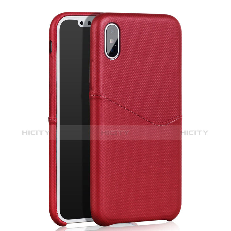 Custodia Lusso Pelle Cover L05 per Apple iPhone Xs Max Rosso