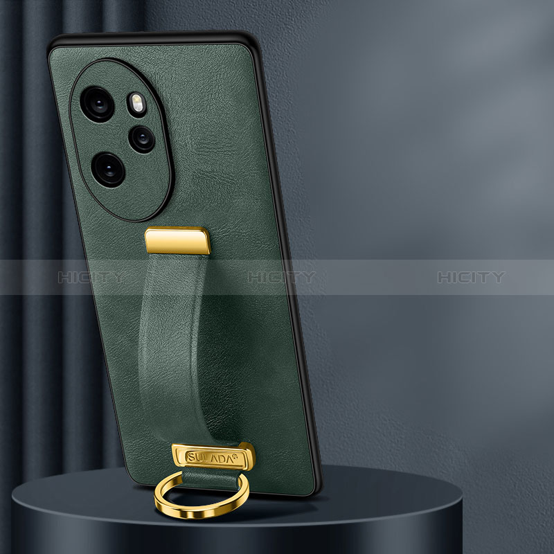 Custodia Lusso Pelle Cover LD1 per Huawei Honor 100 Pro 5G Verde