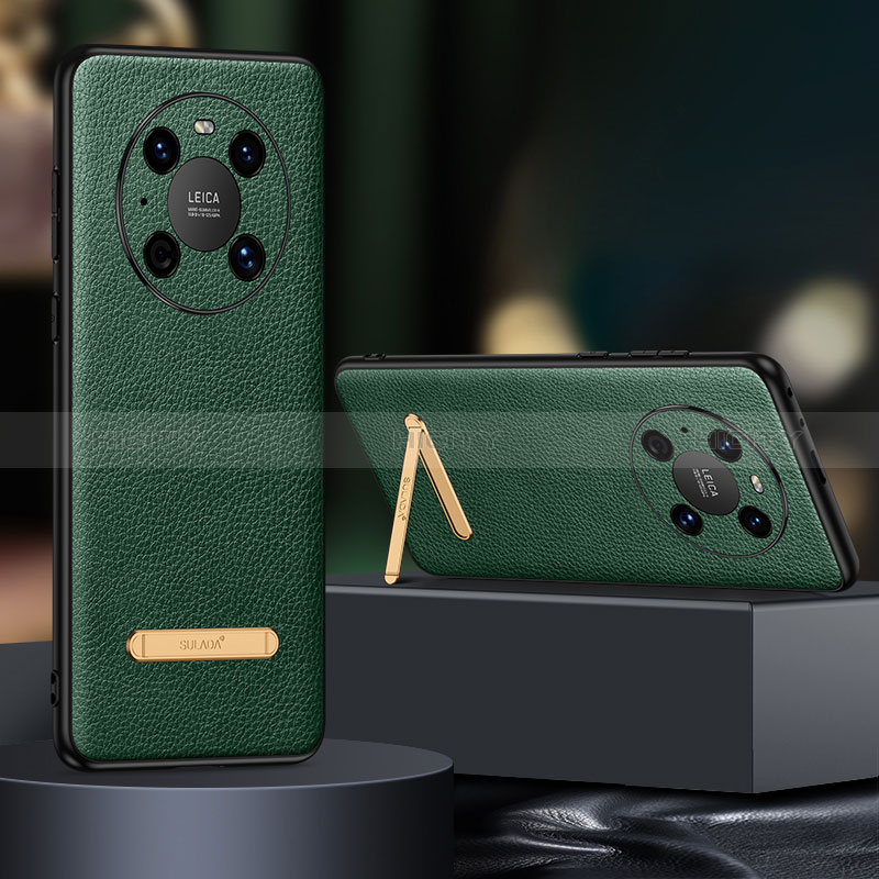 Custodia Lusso Pelle Cover LD1 per Huawei Mate 40 Pro Verde