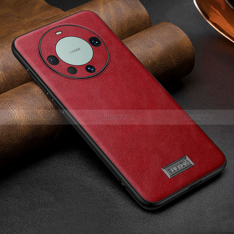 Custodia Lusso Pelle Cover LD1 per Huawei Mate 60 Pro Rosso