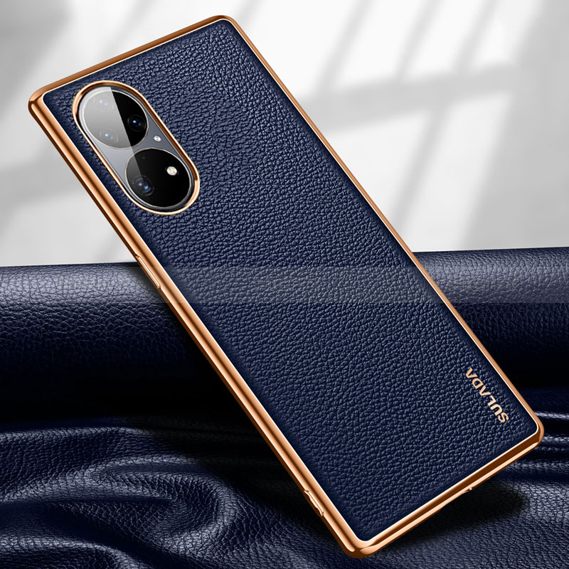 Custodia Lusso Pelle Cover LD1 per Huawei P50 Pro