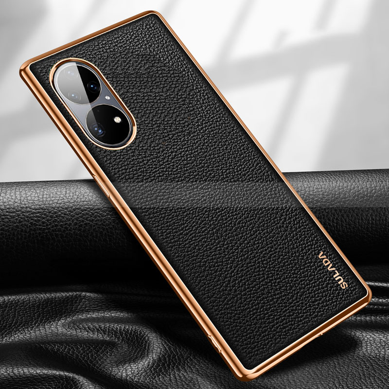 Custodia Lusso Pelle Cover LD1 per Huawei P50 Pro