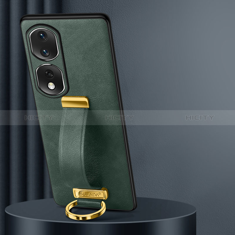 Custodia Lusso Pelle Cover LD2 per Huawei Honor 80 Pro 5G Verde