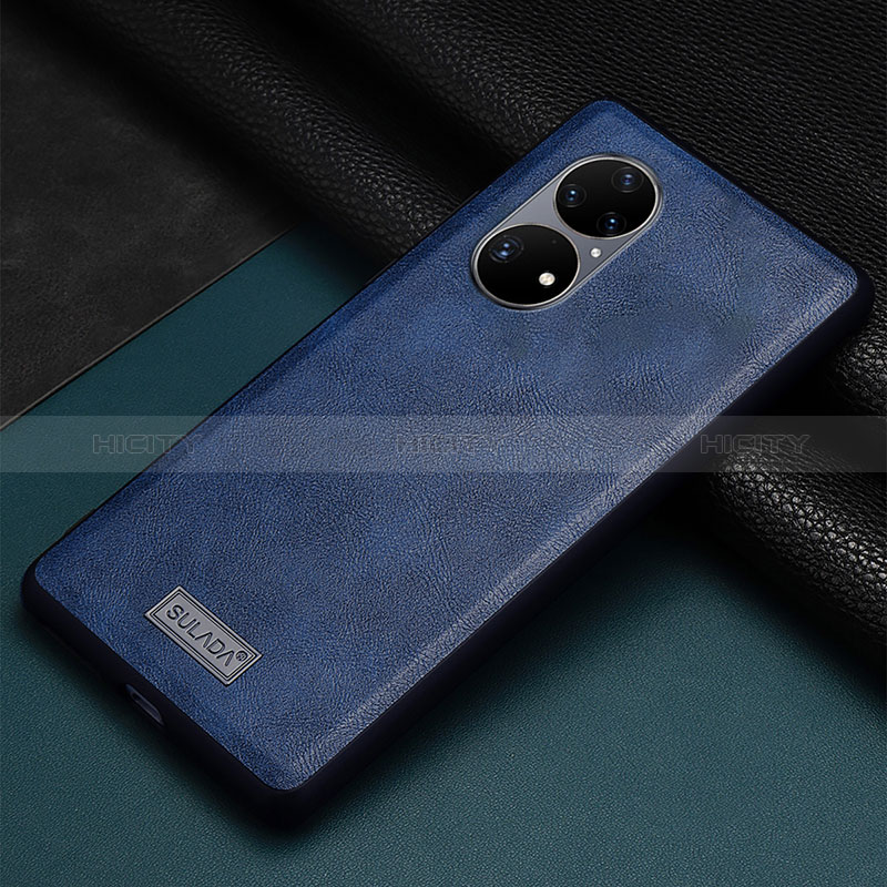 Custodia Lusso Pelle Cover LD2 per Huawei P50 Pro