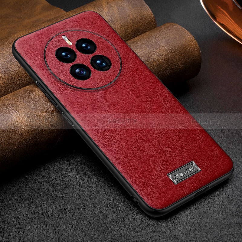 Custodia Lusso Pelle Cover LD3 per Huawei Mate 50 Rosso