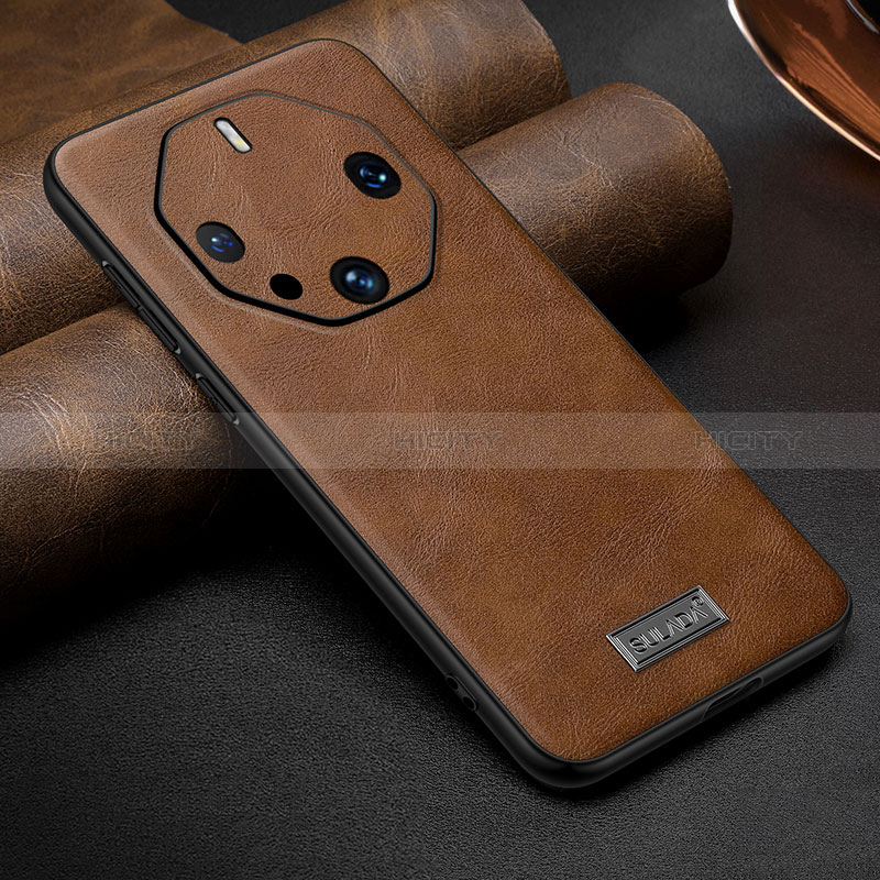 Custodia Lusso Pelle Cover LD3 per Huawei Mate 60 RS Ultimate Marrone