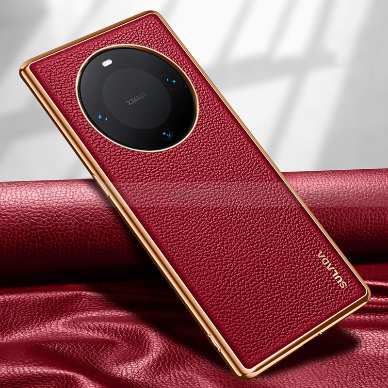 Custodia Lusso Pelle Cover LD4 per Huawei Mate 60 Rosso