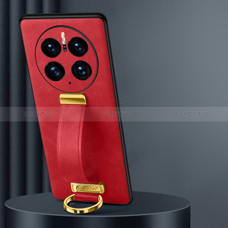 Custodia Lusso Pelle Cover LD5 per Huawei Mate 50 Pro Rosso